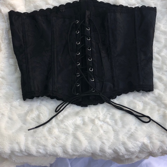 Frederick's of Hollywood Other - FREDRICKS OF HOLLYWOOD JACQUARD BLACK CORSET